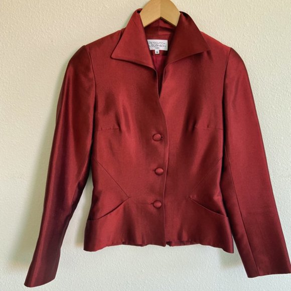 Elegant, fitted jacket. French designer, Petrovitch and Robinson. Size 4-6/36 - Picture 1 of 5